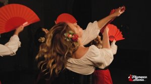 "танец фламенко с веером" от учеников школы Flamencomania