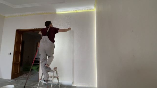 Как клеить стеклохолст паутинку на шпаклевку