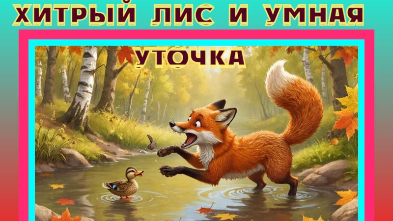 Хитрый Лис и умная Уточка. Сказка. Мультик. смотреть онлайн