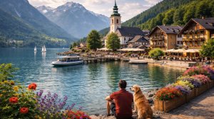 ⭐ Санкт-Гильген прогулка по городу | Красивое🩷озеро Вольфгангзе | Австрия 4K |Путешествие по Европе