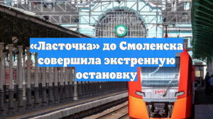«Ласточка» до Смоленска совершила экстренную остановку