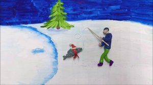 Мультфильм "Новогодняя открытка", Оскорбин Тимур, 11 лет