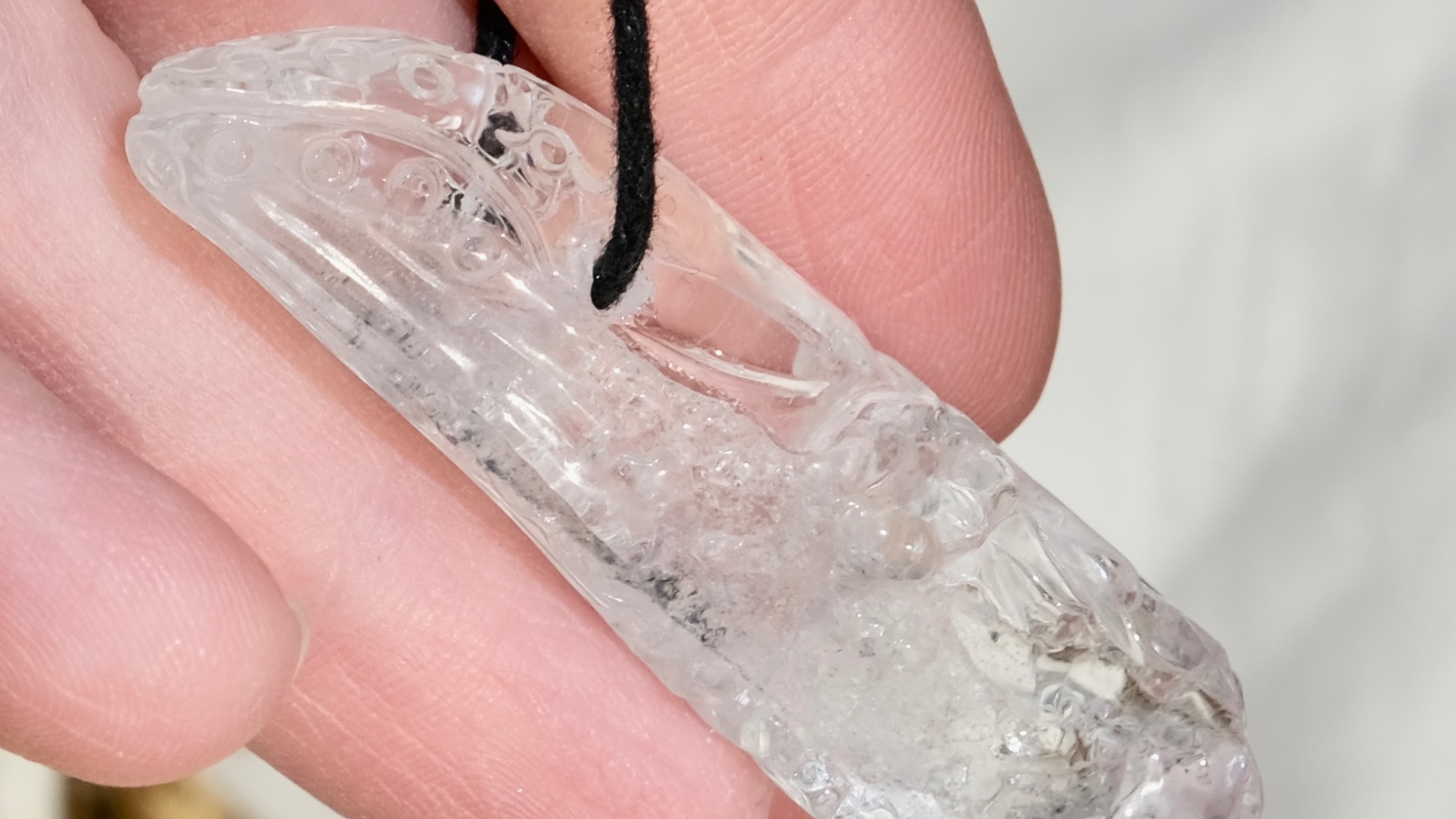 Подвес-маятник _Кит_тотем_горный хрусталь