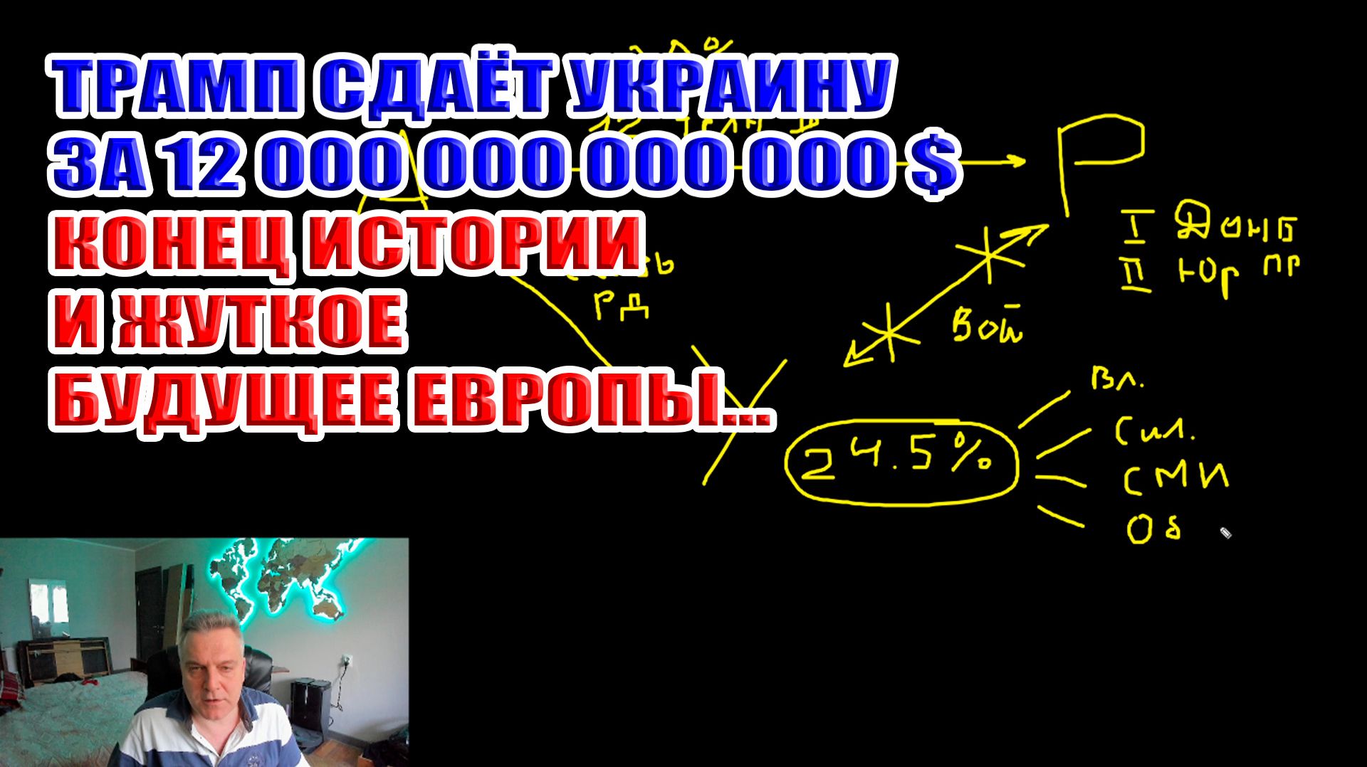 Трамп сдаёт Украину за 12 триллионов долларов. Конец истории Фукуямы и жуткое будущее Европы... смотреть онлайн