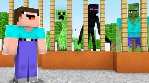 НУБ В ЗООПАРКЕ МОНСТРОВ В МАЙНКРАФТ ! НУБИК ПОЙМАЛ МОНСТРА В ТРОЛЛИНГ ЛОВУШКА В MINECRAFT