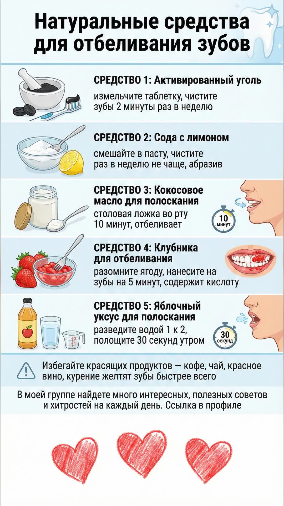 Как отбелить зубы натуральными средствами