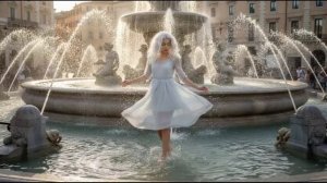 Барби в фонтане