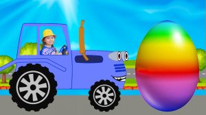 Синий трактор - песенка про цветные яйца и другие детские песенки