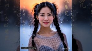 ОЧАРОВАТЕЛЬНАЯ ЯПОНСКАЯ ДЕВУШКА И ЗИМНЕЕ УТРО нейросеть