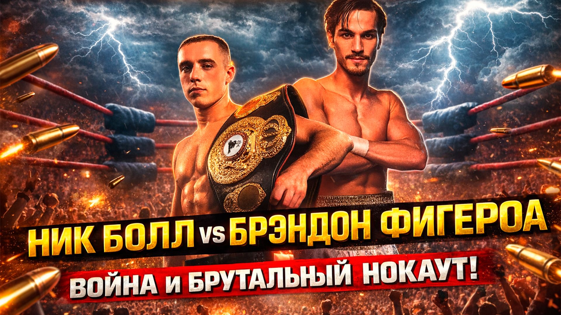 ТОТАЛЬНАЯ БОЙНЯ! Болл и Фигероа забыли про защиту и устроили АД в ринге! смотреть онлайн