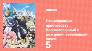 Реинкарнация аристократа: Благословенный с рождения величайшей силой 5 серия (аниме-сериал, 2026)