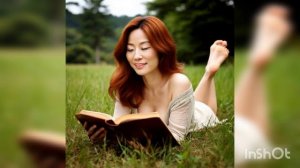 ЯПОНСКАЯ ПРЕКРАСНАЯ НЕЗНАКОМКА ЧИТАЕТ КНИГУ нейросеть