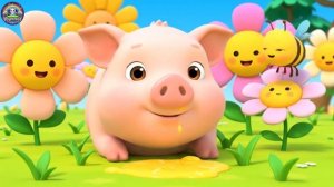 Три маленькие коровы едут на автобусе