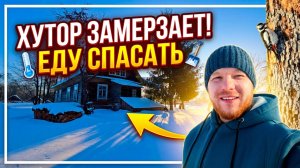 Дом на хуторе без людей. Что стало за месяц лютой зимы #хочувдеревню #хутор