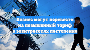 Бизнес могут перевести на повышенный тариф в электросетях постепенно
