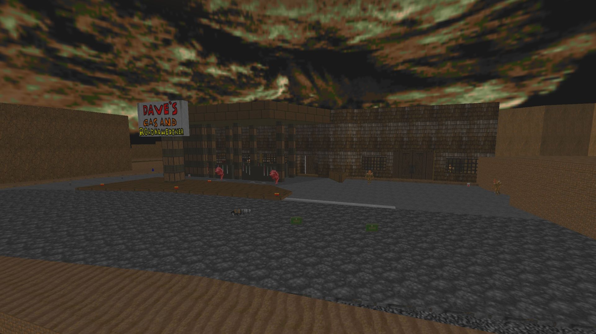 Map01: Roadhouse Diner – The Road to Skull City [Все секреты] смотреть онлайн