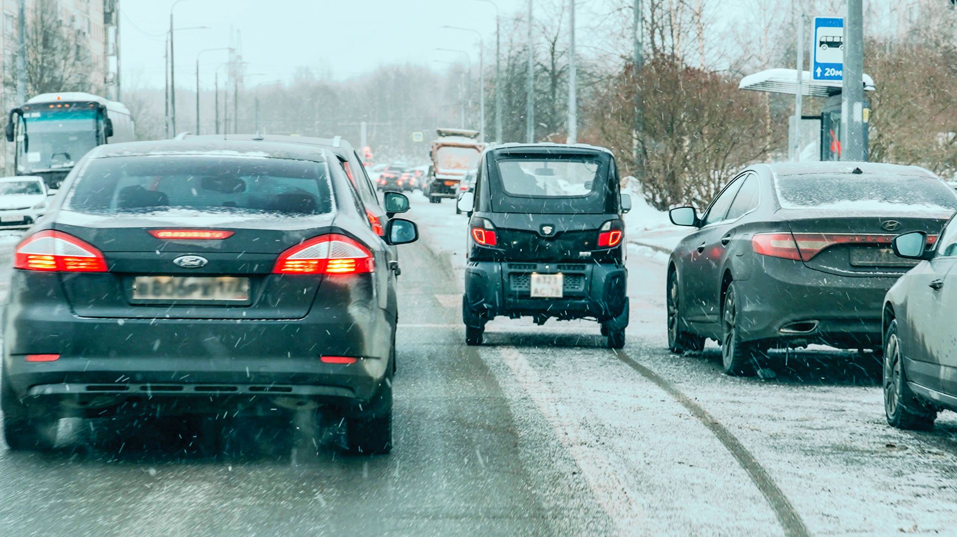 ВПИХНУЛИ 100 СИЛ В МОТОКОЛЯСКУ. BAJAJ QUTE DRIFT MODE. смотреть онлайн