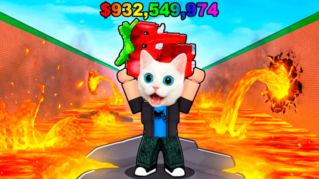 СПАСАЮ БРЕИНРОТОВ ИЗ ЛАВЫ РОБЛОКС КОТЁНОК КРОНОС