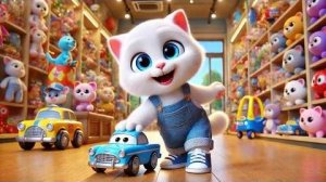 Веселые покупки для котенка 🐾 с мамой - кошкой 😻 Счастливая история 💕