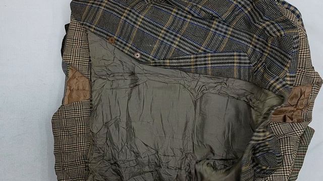 Пиджаки мужские в шотландскую клетку секонд оптом 4 пак