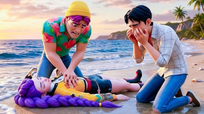 Спасение Руми в последнюю секунду. Охотники на демонов.