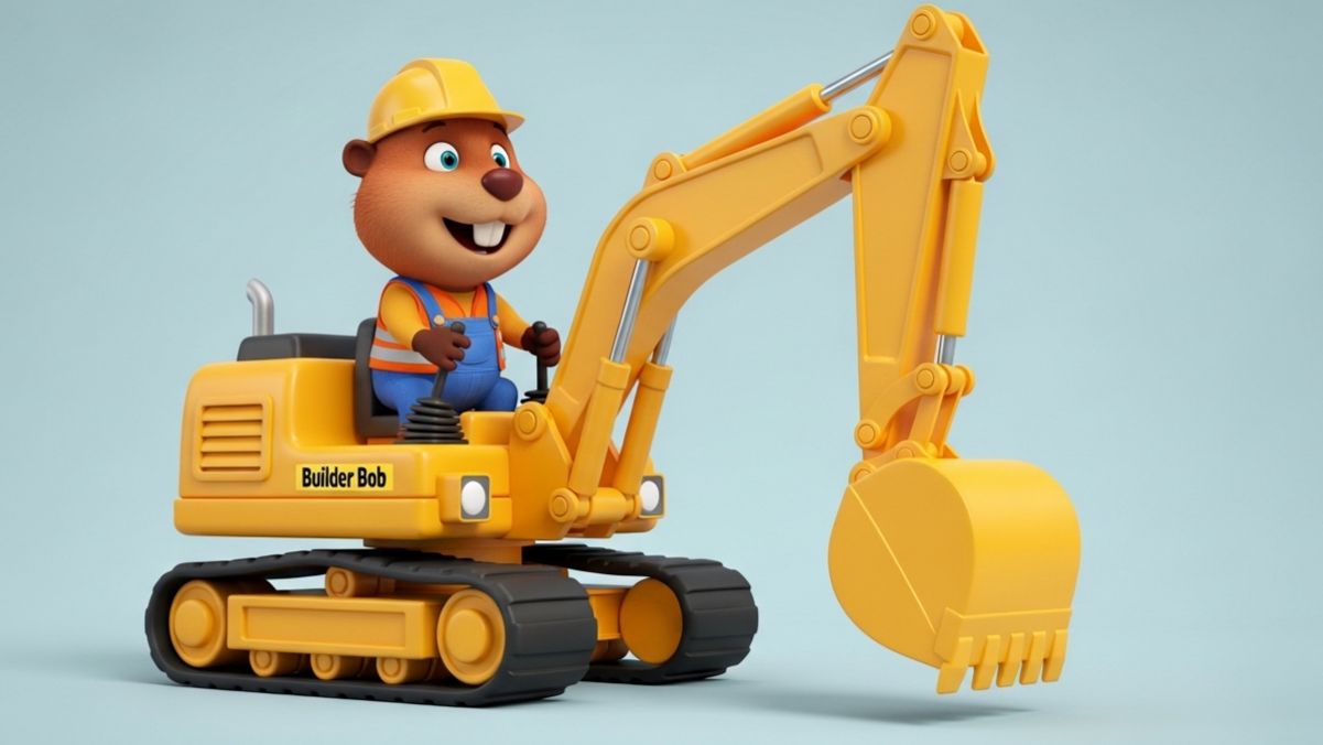ДЕТСКИЙ КЛИП ПРО ЭКСКАВАТОР. ВЕСЁЛЫЕ ДЕТСКИЕ ПЕСНИ ПРО МАШИНКИ И ТЕХНИКУ смотреть онлайн
