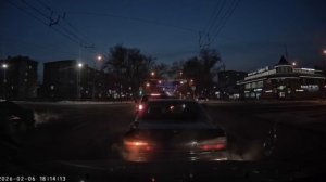 Нарушитель на легковушке