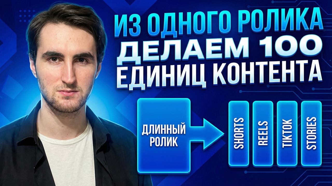 КАК ДЕЛАТЬ СОТНИ РОЛИКОВ В 2 КЛИКА. ОБЗОР НЕЙРОСЕТИ OPUS CLIP смотреть онлайн