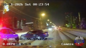 Нетрезвый гонщик-дрифтер, задержанный в ходе погони полицейскими Красноярска, арестован на 10 суток