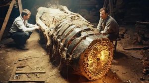 Шахтеры пробурили проход в полость с древней установкой