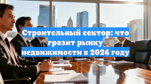 Строительный сектор: что грозит рынку недвижимости в 2026 году