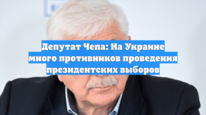Депутат Чепа: На Украине много противников проведения президентских выборов