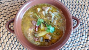 Суп фасолевый на гусином бульоне. Приготовить сытный обед просто и быстро.