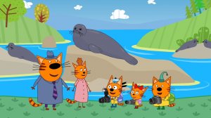 Три кота.Три кота больше путише. Часть 5. Игры для детей. мультик три кота.