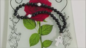 Четки из черного агата. Четки из натуральных камней