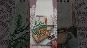 Скетчбук зимний длинной в 4 года закончен!