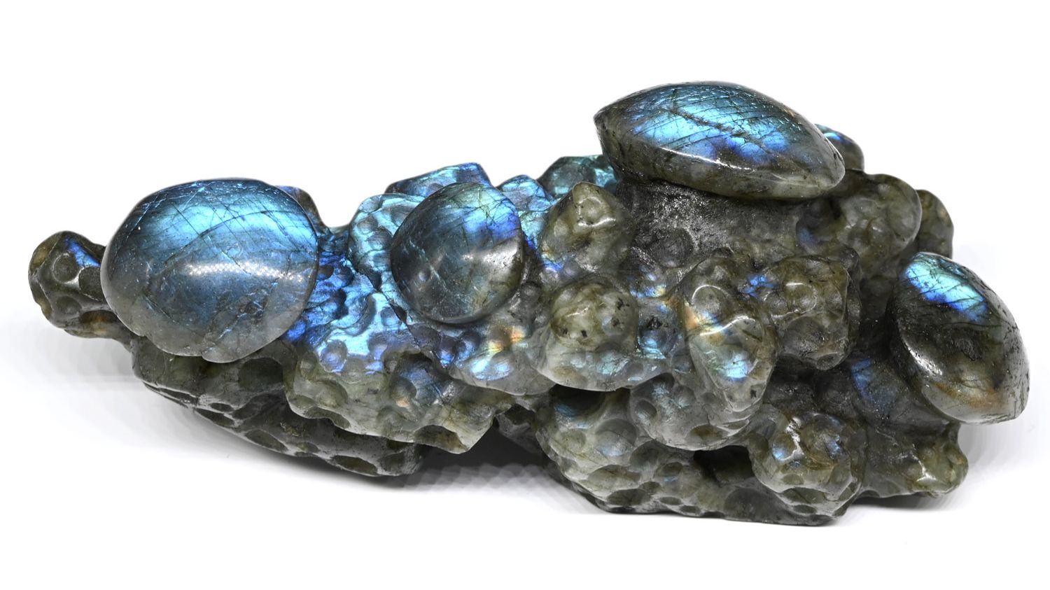 Скульптура из лабрадора «Грибы» 131*60*51мм, 417г. 1630020