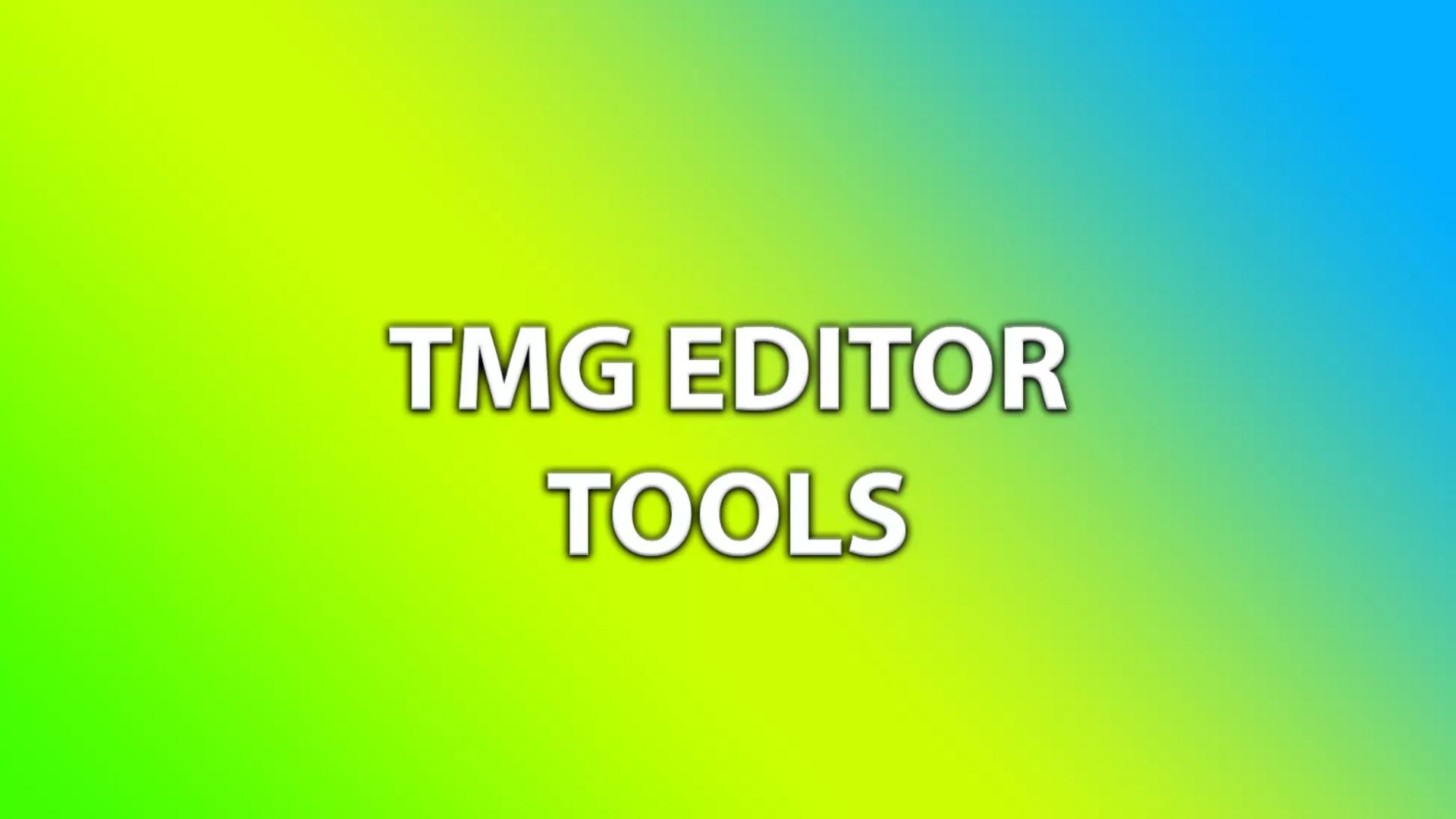 Asset Unity - TMG Editor Tools (Инструменты редактора TMG) смотреть онлайн