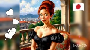 ПРЕЛЕСТНАЯ ЯПОНСКАЯ ДЕВУШКА НА БАЛКОНЕ нейросеть