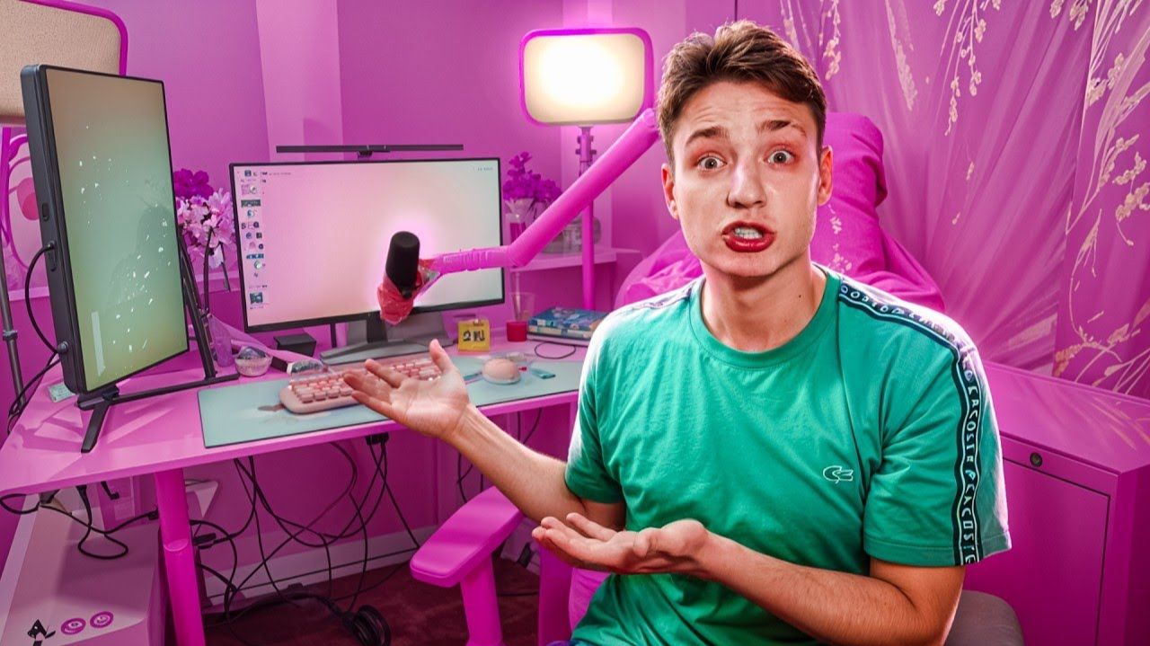 Я переделал КОМНАТУ ДОМЕРА В РОЗОВЫЙ ЦВЕТ _домер в шоке_ смотреть онлайн