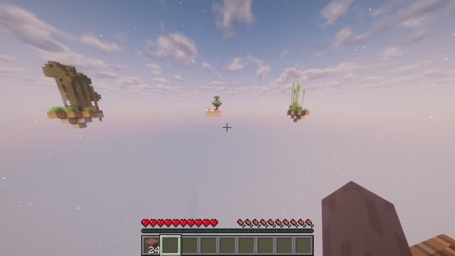 майнкрафт 1 часть выживания на SkyBlock смотреть онлайн