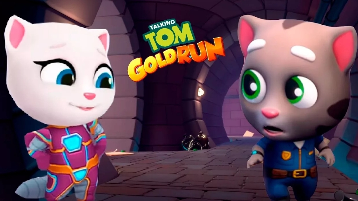 Говорящий Том бег за золотом.Бегите, прыгайте и мчитесь с Говорящим Томом в увлекательной погоне за смотреть онлайн