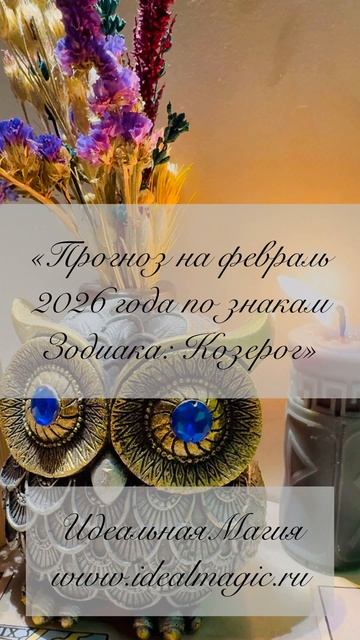 «Прогноз на февраль 2026 года по знакам Зодиака: Козерог» ♑ смотреть онлайн