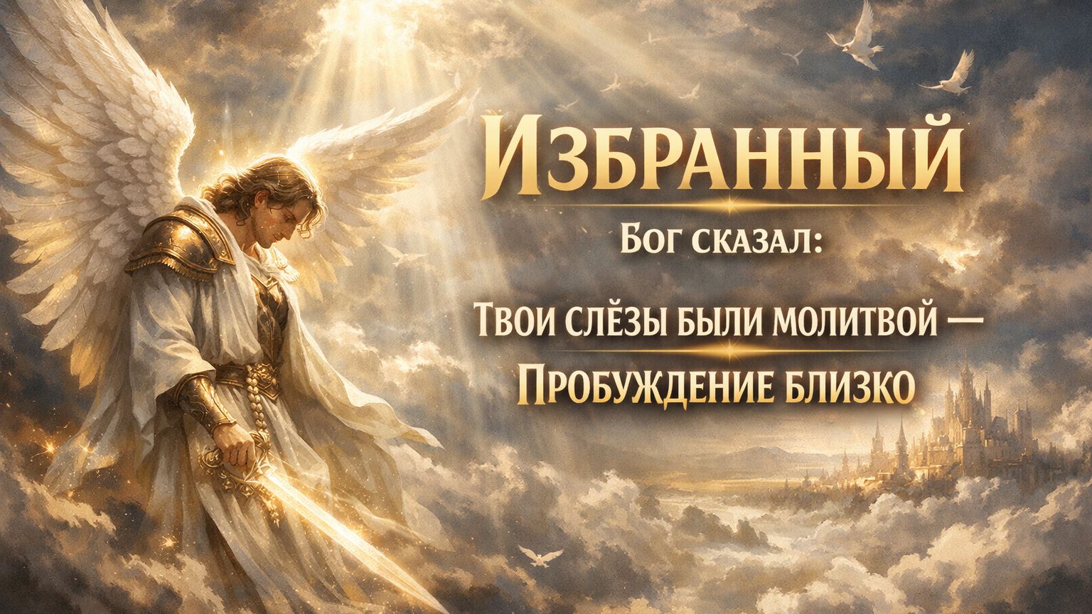 ИЗБРАННЫЙ  БОГ СКАЗАЛ: ТВОИ СЛЁЗЫ БЫЛИ МОЛИТВОЙ  ПРОБУЖДЕНИЕ БЛИЗКО