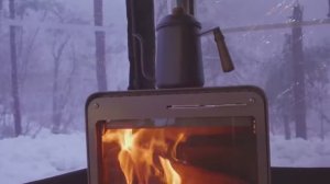 КЕМПИНГ В СИЛЬНЫЙ СНЕГ С АВТОПАЛАТКОЙ