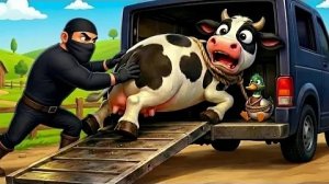 Вор на ферме😱Все животные пропали🐄 Полицейский спасает положение 👮♂️История о ферме Старых Макдон