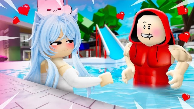 Джей Джей застрял на вечеринке у бассейна! Анимация смотреть онлайн