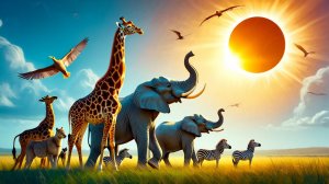 Животные в шоке: Как солнечное затмение меняет мир для наших братьев меньших!