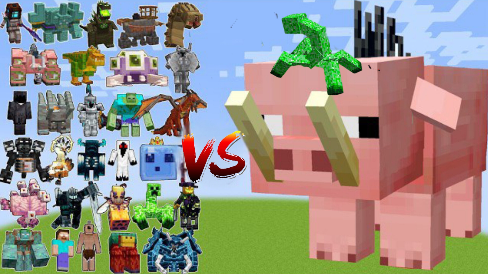 ЭПИЧЕСКАЯ БИТВА БОССОВ ПРОТИВ 🐷🐖🐽 ПИНГЗИЛЛЫ В МАЙНКРАФТЕ смотреть онлайн