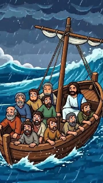 укрощение бури #иисус #библия #молитва #церковь #pixels #Minecraft смотреть онлайн